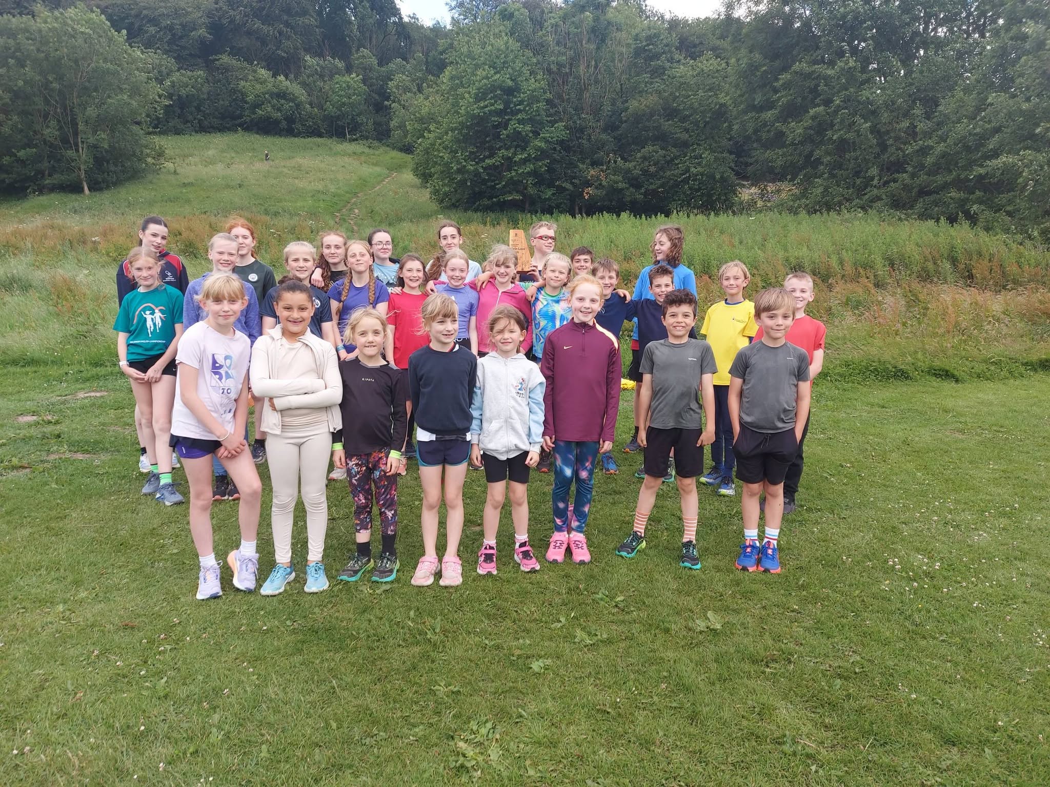The Buxton AC junior club together after training