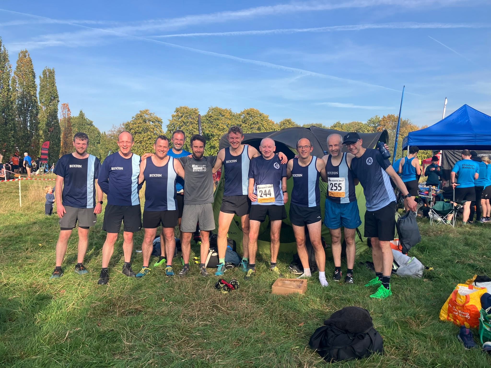 Buxton AC men at a cross-country fixture