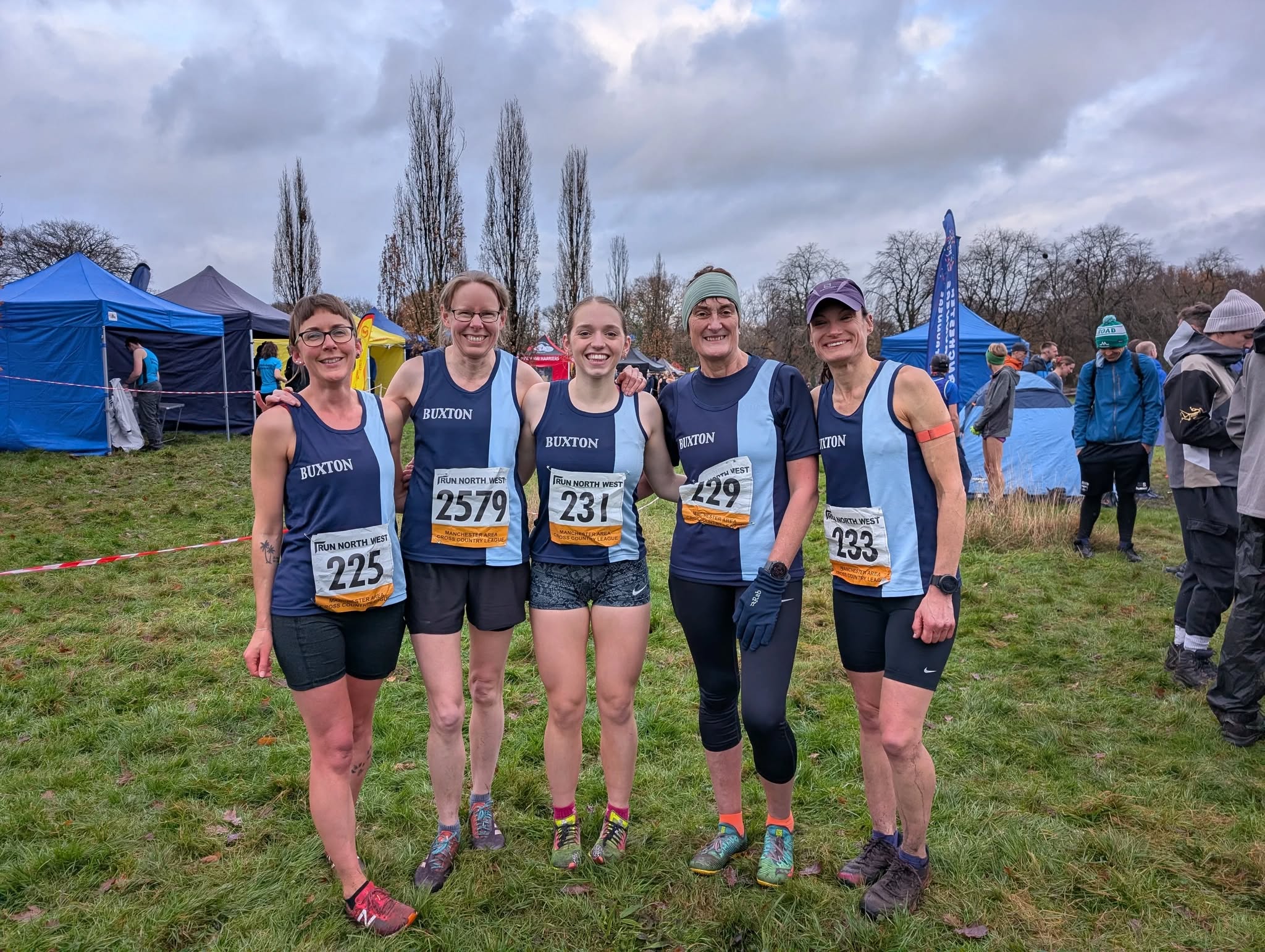 Buxton AC women at a cross-country fixture