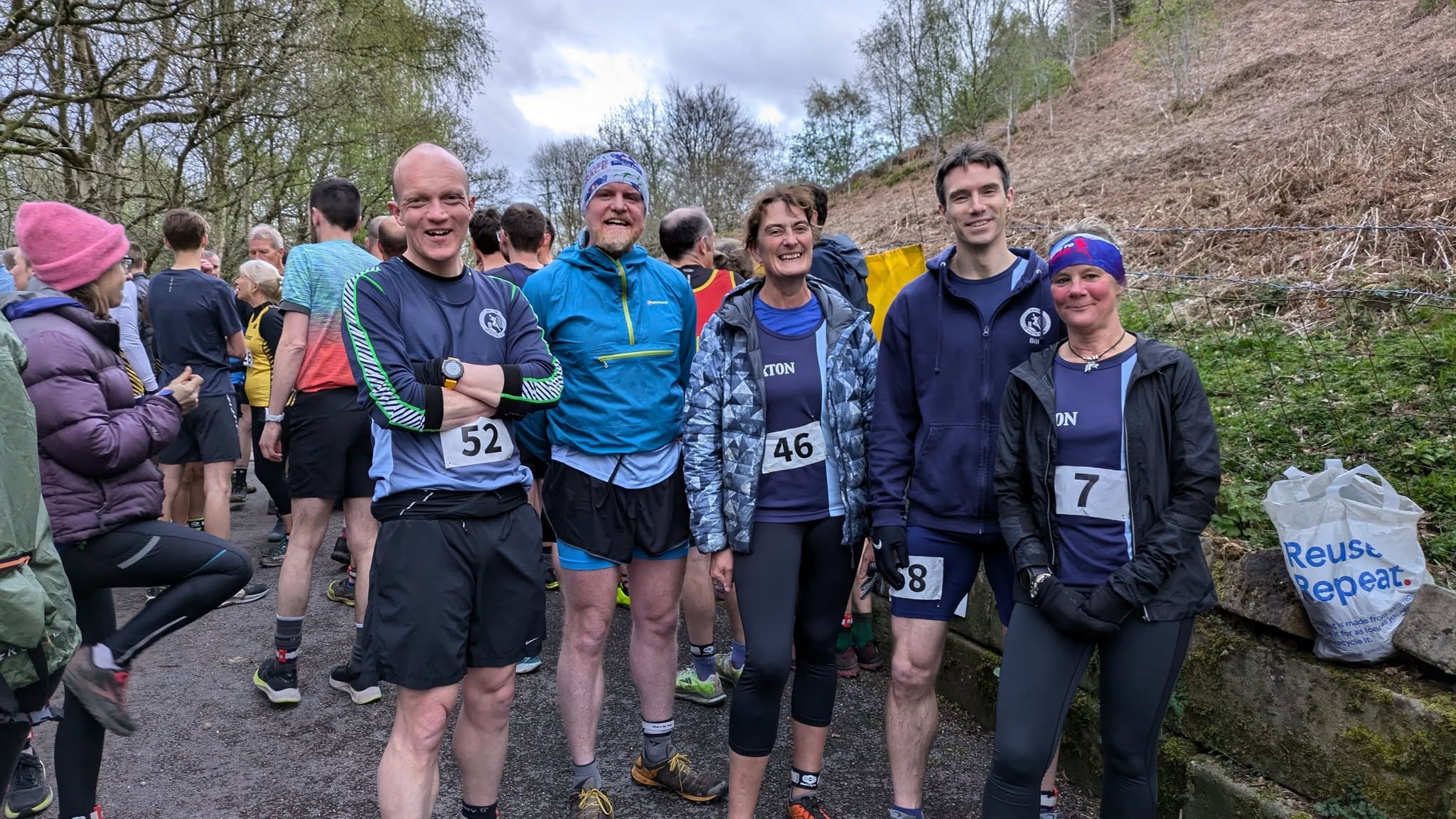 Buxton AC runners at a fell race